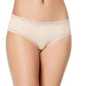Jenni Cotton Lace Trim Hipster Chai Nude  XXL